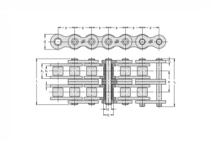 Lanț 08B-2 Retezy Vamberk 5m
